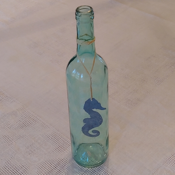 Seahorse Decorative Glass Bottle - Picture 1 of 11